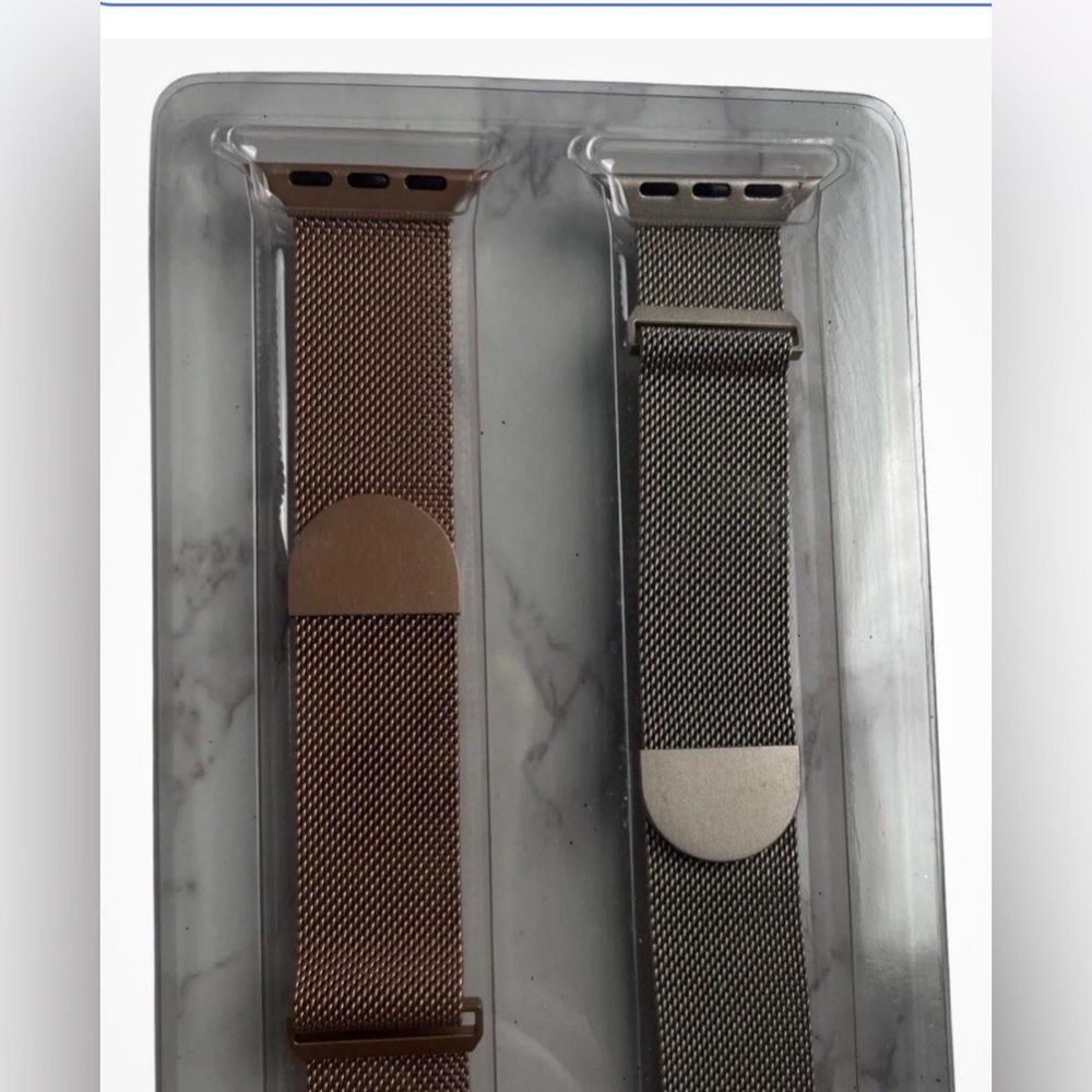 Set of Two Band for‎ Apple Watch Wristband
Rose Gold 5.5 Inches Length